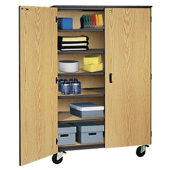 teacher storage cabinet on wheels