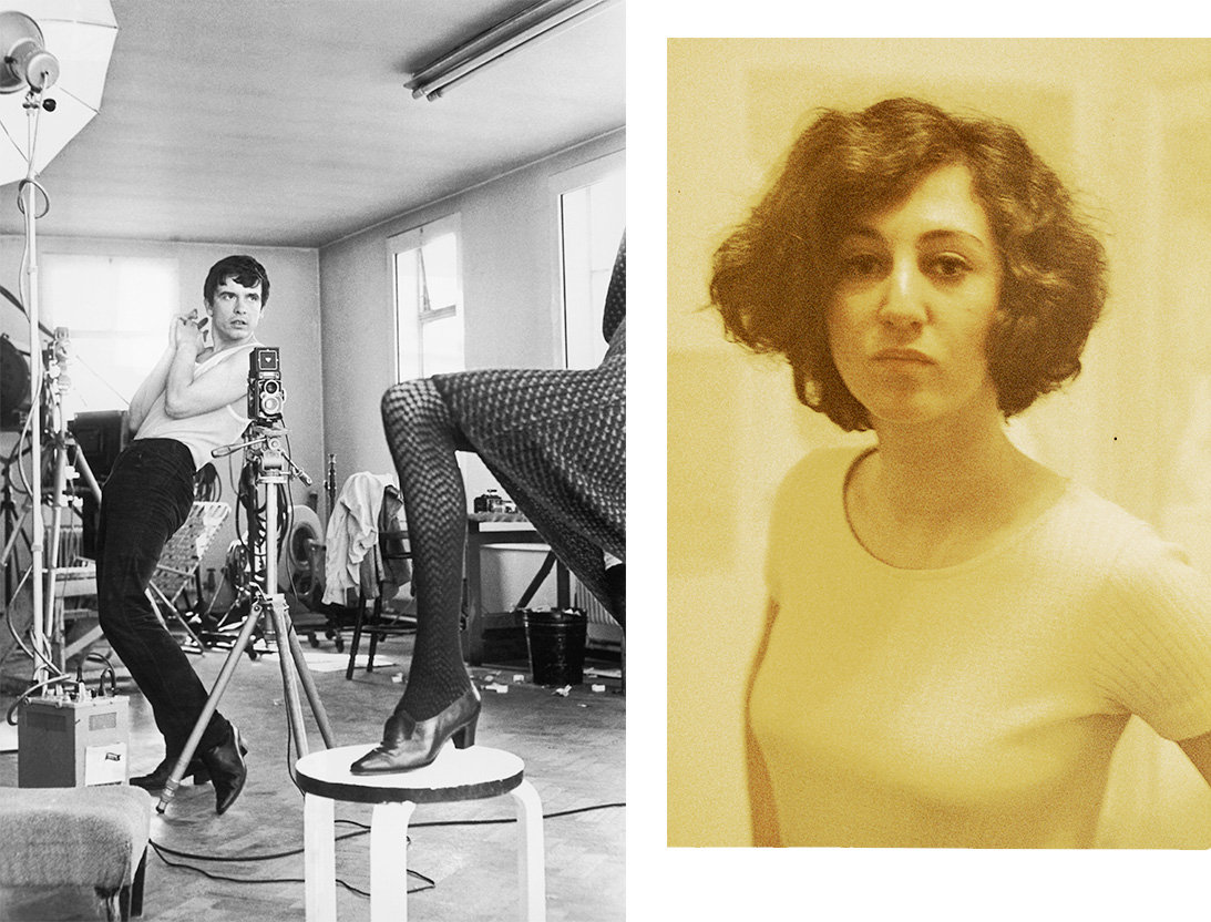 Photos of David Bailey and Sybil Yurman during the 1960s.