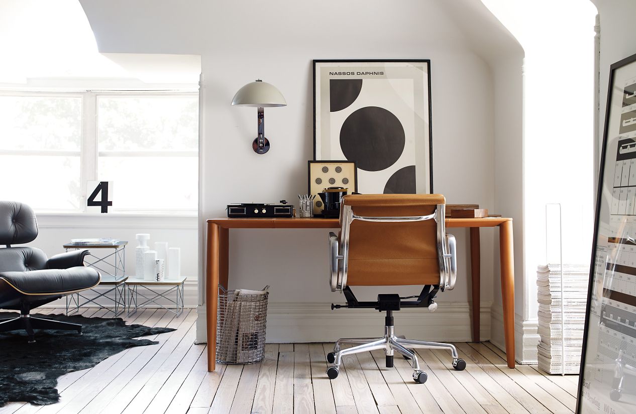 Vella Leather Desk Design Within Reach