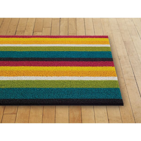 Chilewich Bold Stripe Shag Floor Mat Design Within Reach