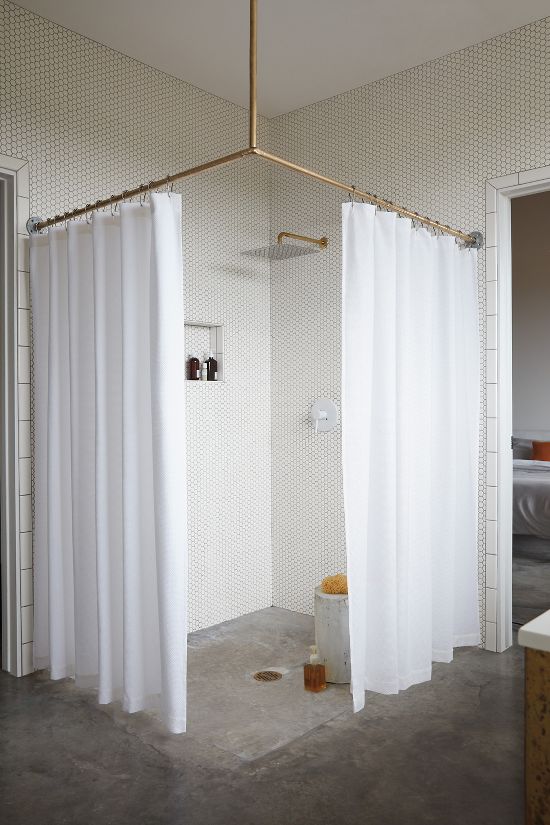 Dwr Honeycomb Shower Curtain Design Within Reach