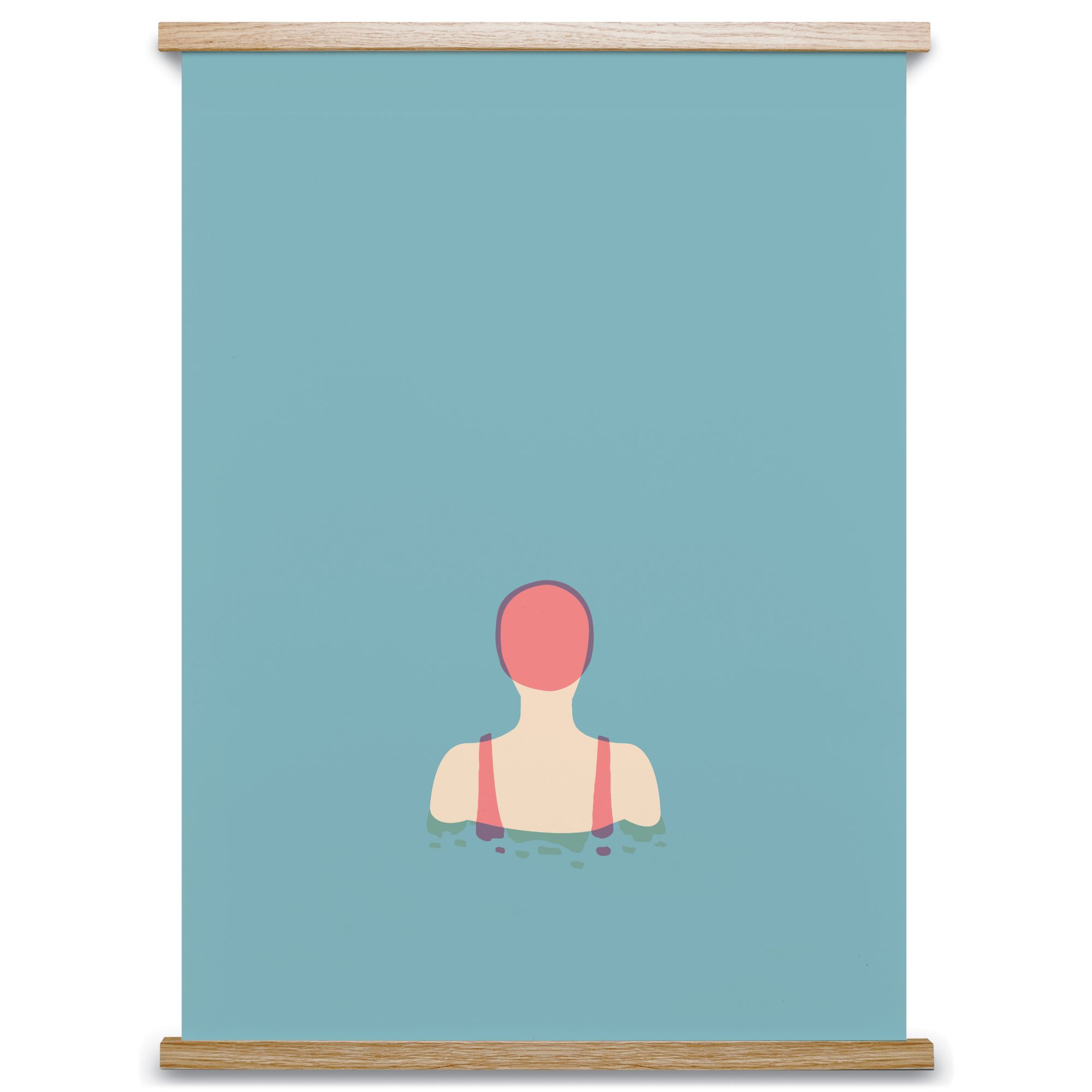 Paper Collective Poster, “The Swimmer 01”