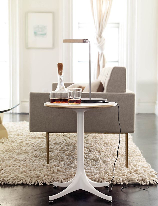 Nelson™ Pedestal Side Table Design Within Reach