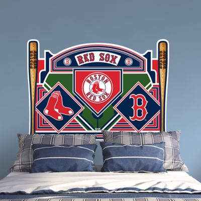 Boston Red Sox Headboard Full Bed Wall Decal Shop Fathead® for