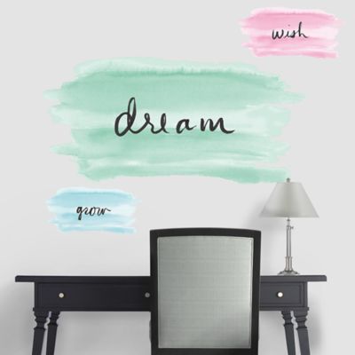 Watercolor with Words Wall Decal Shop Fathead® for Decorative Accents