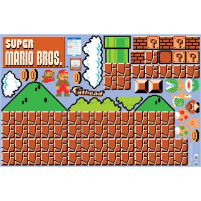 NES™ Super Mario Bros.™ Theme Wall Decal Shop Fathead® for Mario Decor