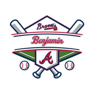Atlanta Braves Personalized Name Wall Decal Shop Fathead® for Wall