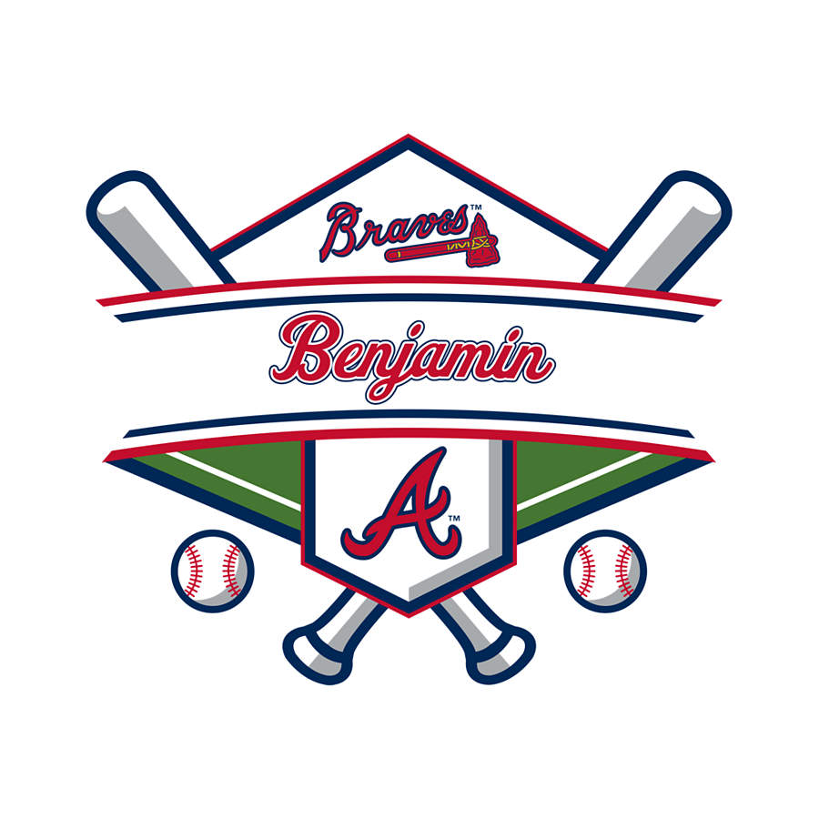 Atlanta Braves Personalized Name Wall Decal | Shop Fathead® for Wall