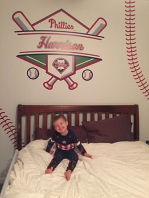 Fan photo of a Phillies personalized name Fathead