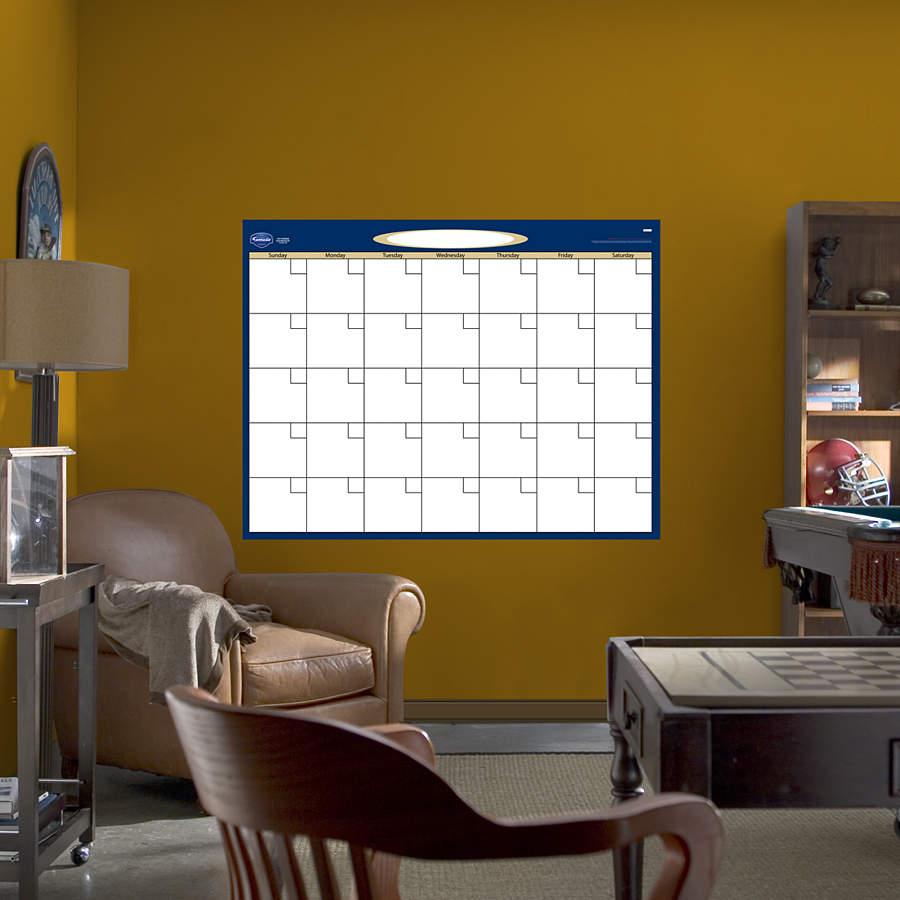 Dry Erase Blank Month Calendar Wall Decal Shop Fathead® for Dry Erase
