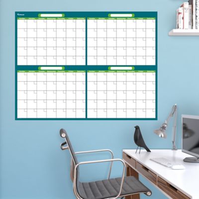 Dry Erase 4-Month Calendar Wall Decal | Shop Fathead® for Dry Erase ...