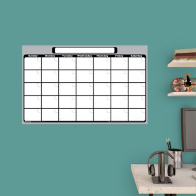 Medium 1 Month Dry Erase Calendar Wall Decal Shop Fathead For Dry