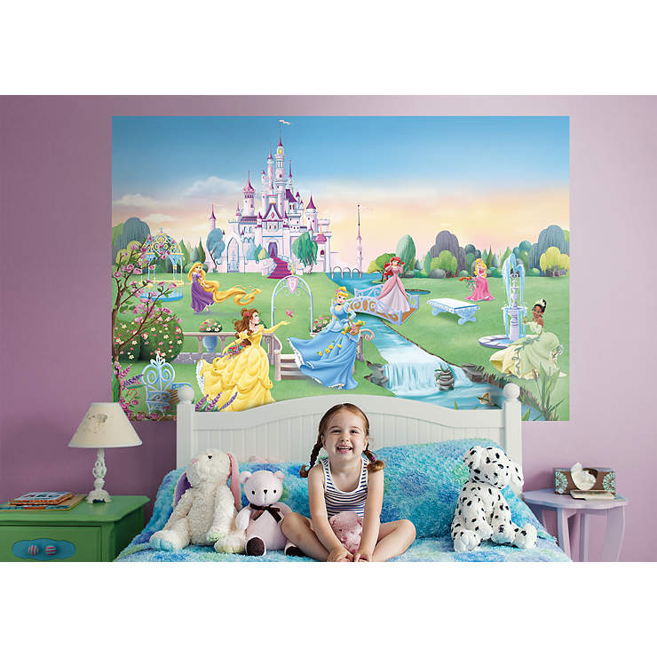 Disney Princess Mural - Life-Size Officially Licensed Removable Wall Decal