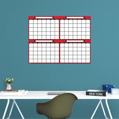 Dry Erase 4Month Calendar Wall Decal Shop Fathead® for Dry Erase