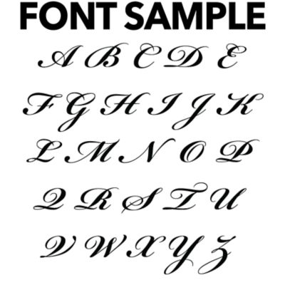 Elegant Script Personalized Monogram Wall Decal Shop Fathead® for