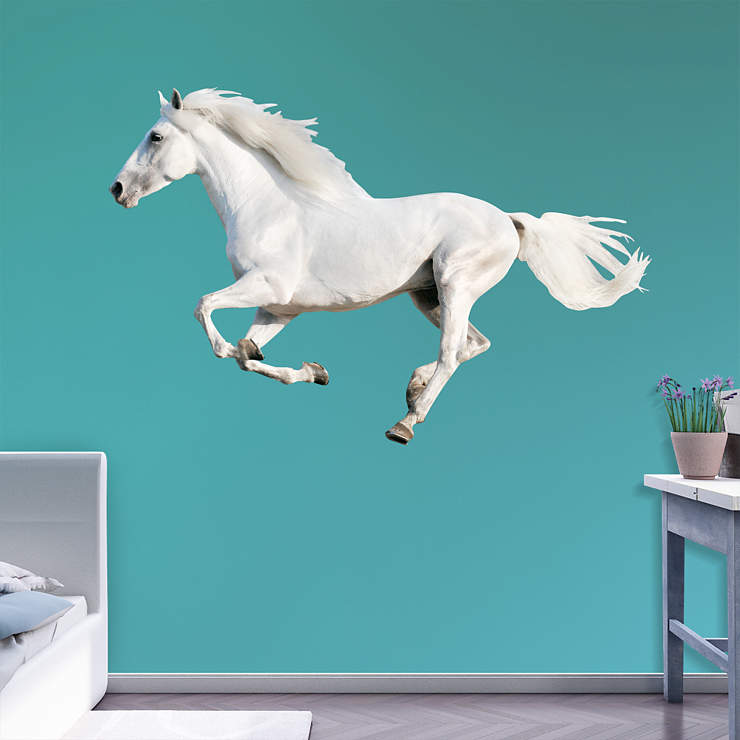 White Horse Running Wall Decal  Shop Fathead® for General 