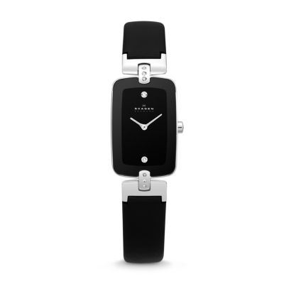 Skagen silver and black Hiromichi Konno watch