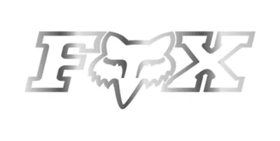 Fox Racing F-Head-X TDC Sticker 10 inch, Chrome