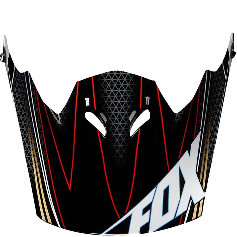 RAMPAGE HELMET VISOR [GREY/RED] OS | Fox Racing - Reino Unido