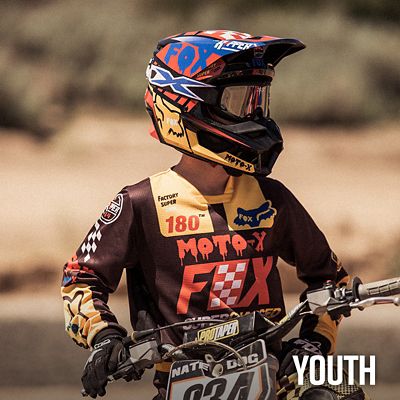 fox racing kids dirt bike helmet