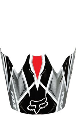 V3 RACE HLMT VISOR [BLACK/SILVER] NS