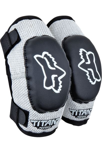 PEEWEE TITAN YOUTH ELBOW [BLACK/SILVER] OS