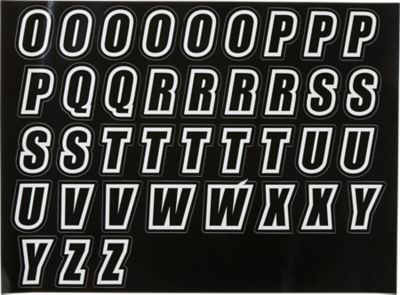 CHEST DEFLECTOR ID KIT LRG [BLACK/WHITE] NS