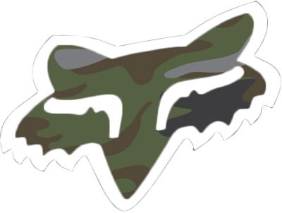Fox Head - 1.75 Inch Sticker