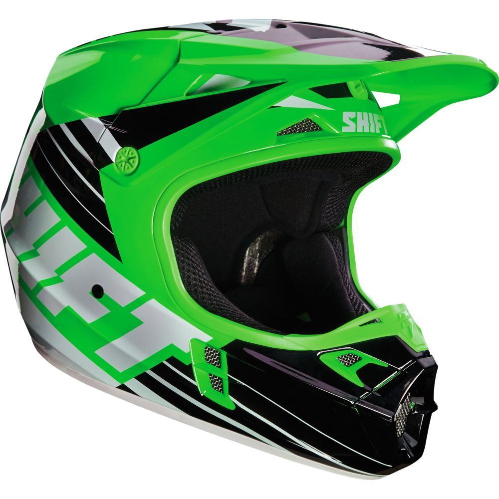 Shift MX Green Assault Race Helmet ShiftMX Official