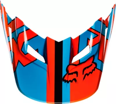 MX17 YTH V1 HLMT VISOR-FALCON [BLK/ORG] OS