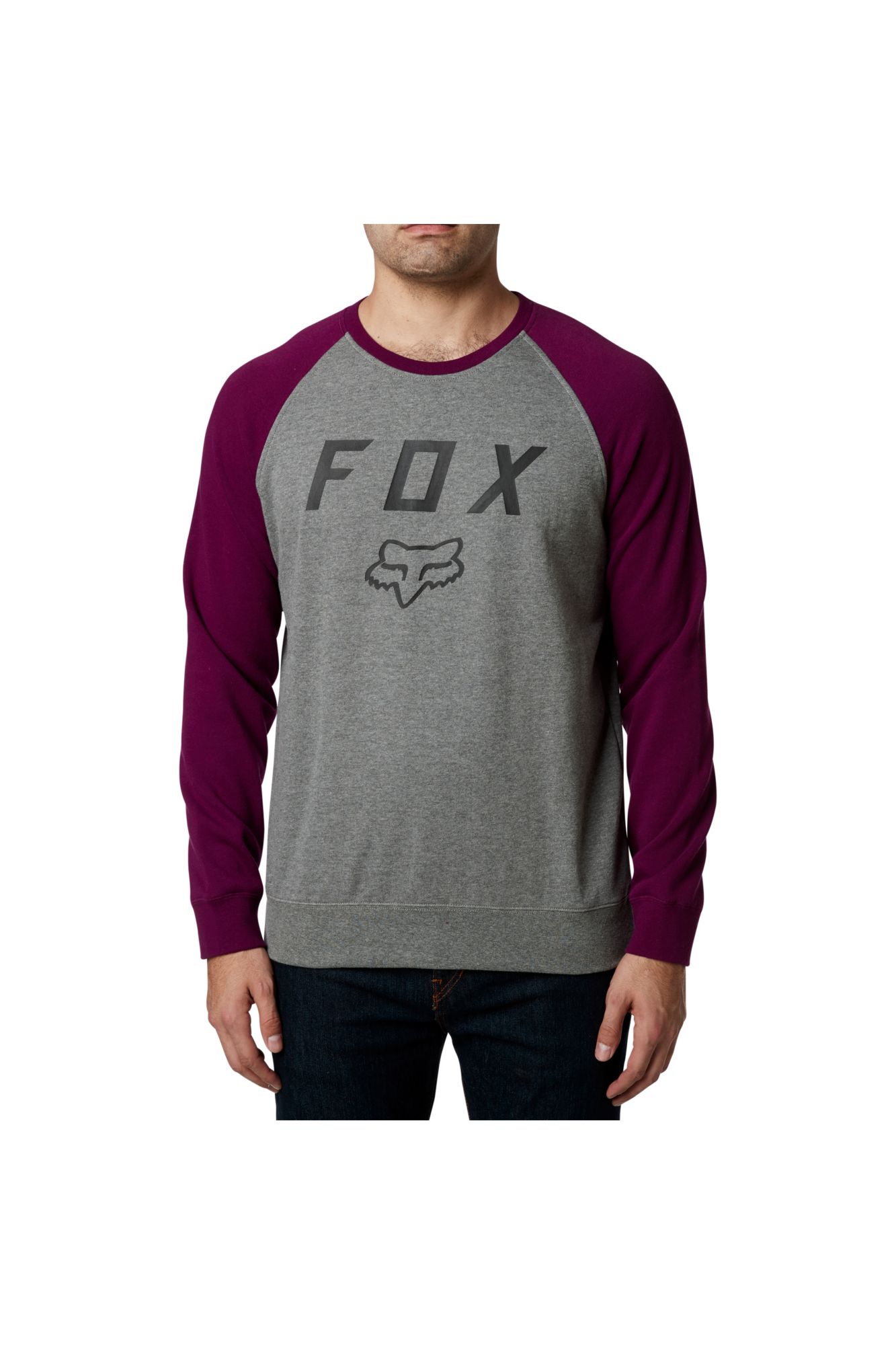 LEGACY CREW FLEECE [DRK PUR] S