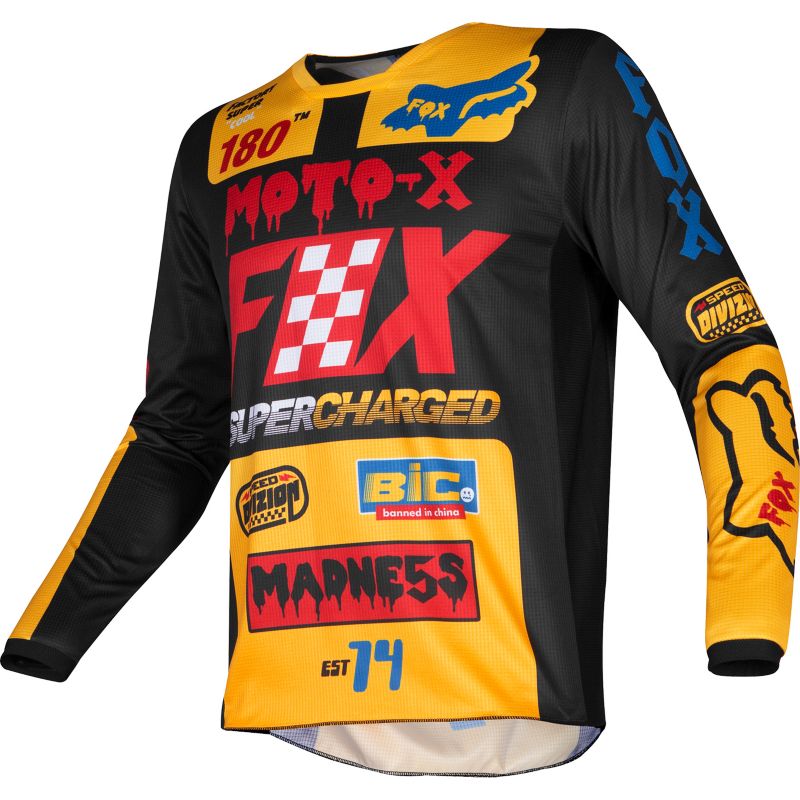 YTH 180 CZAR JERSEY  [BLK/YLW] XL | Fox Racing - Reino Unido