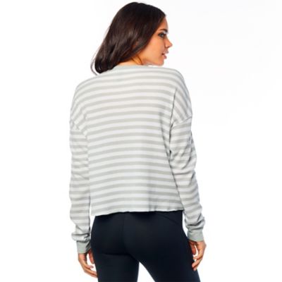 Striped Out Thermal Crop&nbsp;Top