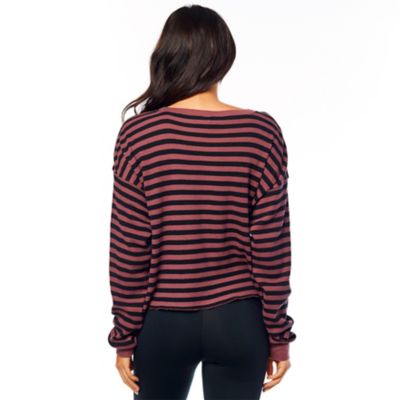 Striped Out Thermal Crop&nbsp;Top
