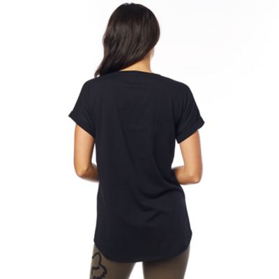 Responded Short Sleeve V-Neck - Top
