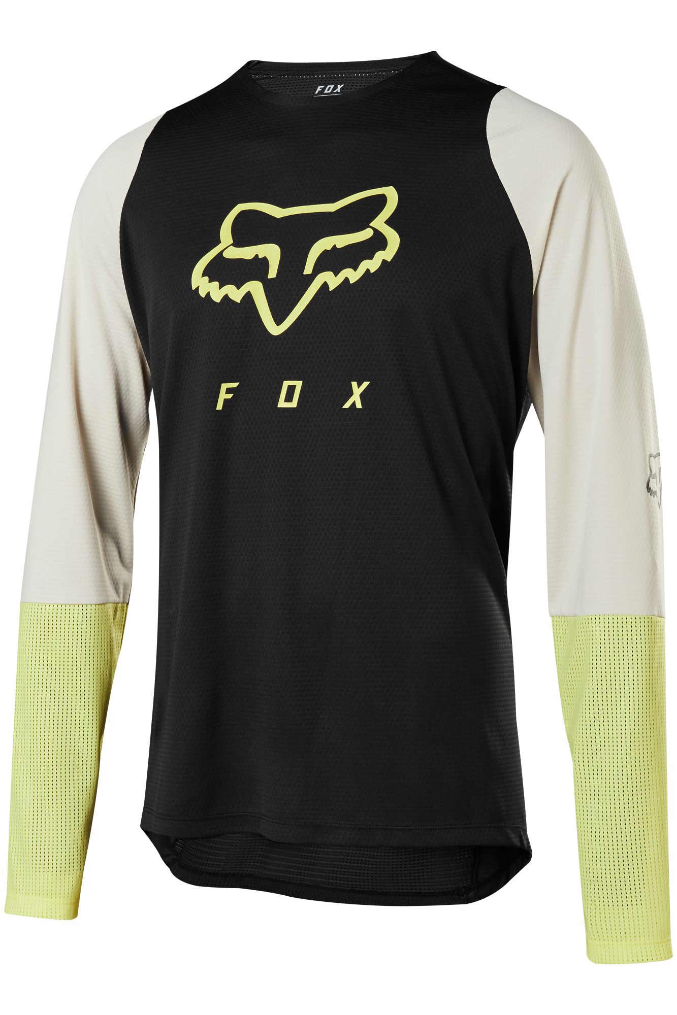 DEFEND LS FOXHEAD JERSEY [BLK/YLW] S