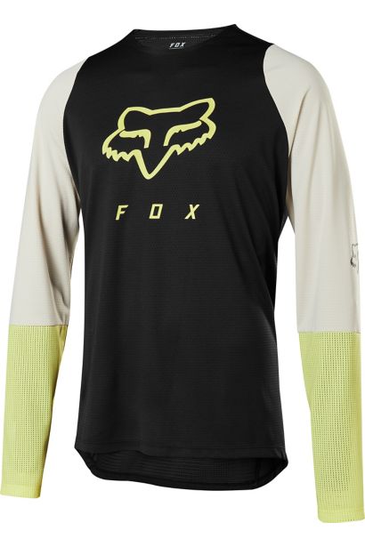 DEFEND LS FOXHEAD JERSEY [BLK/YLW] S
