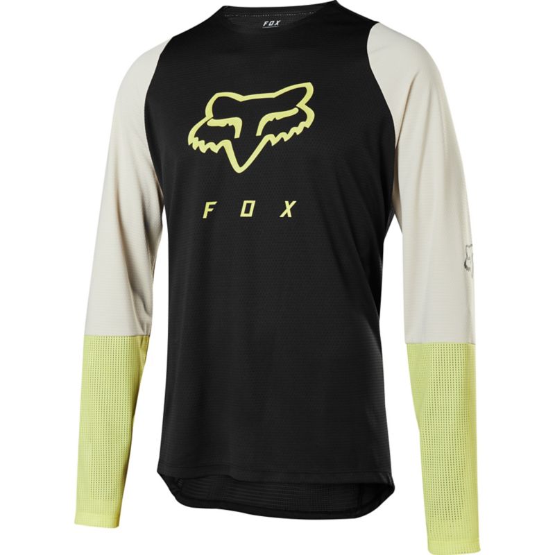 DEFEND LS FOXHEAD JERSEY [BLK/YLW] S | Fox Racing - Espa&ntilde;a