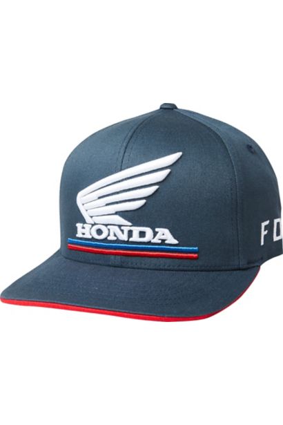 FOX HONDA FLEXFIT HAT [NVY] S/M