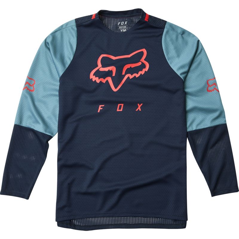 YTH DEFEND LS JERSEY [NVY] YS | Fox Racing - SE