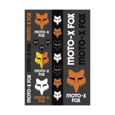 FOX Aufkleber - 45cm breit - schwarz - MOX-RACING
