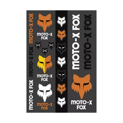 Fox Racing Pair of Sticker Decal Corporate Sticker 3 Inch Black 14904