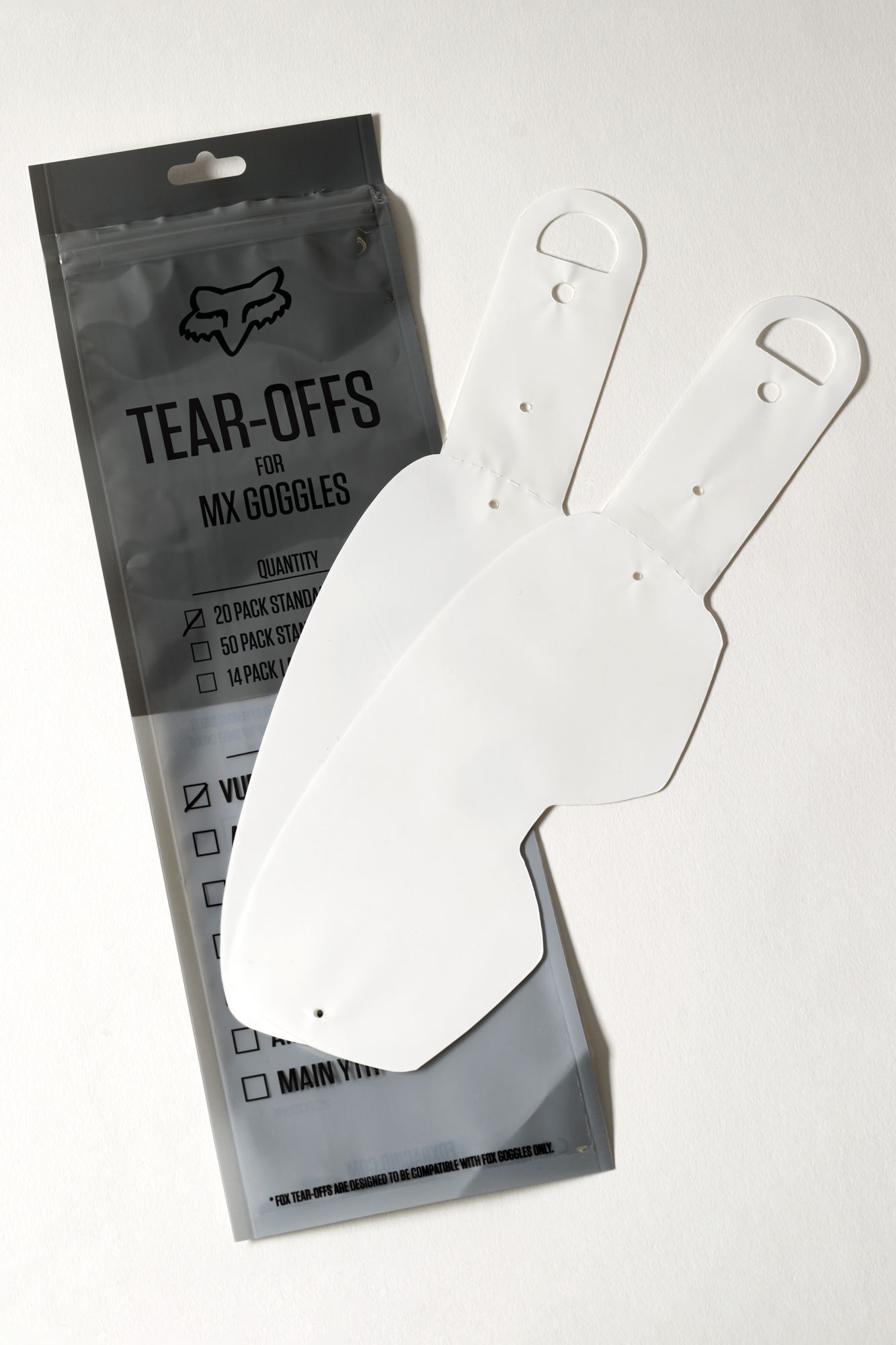 VUE STANDARD TEAR OFFS - 20PK [CLR] NS
