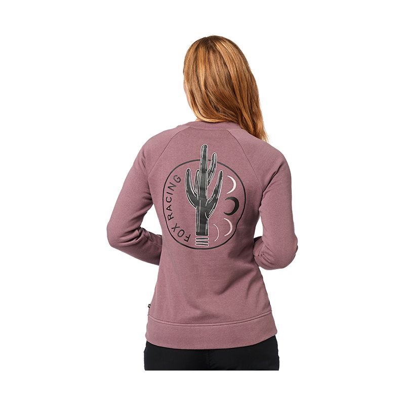 WILD N FREE CREW FLEECE [PUR] XS