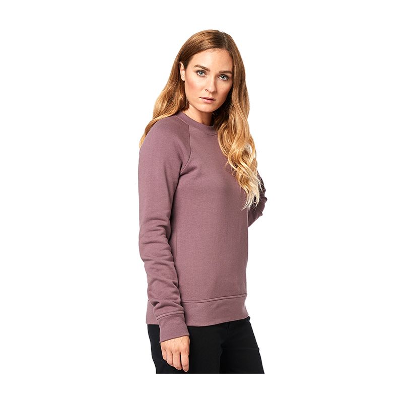WILD N FREE CREW FLEECE [PUR] XS