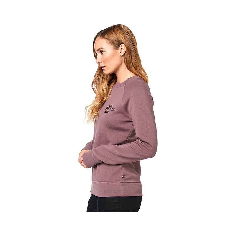 WILD N FREE CREW FLEECE [PUR] XS