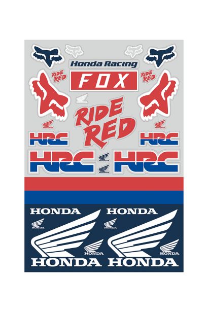 HONDA TRACK PACK [WHT/RD/BLU] OS