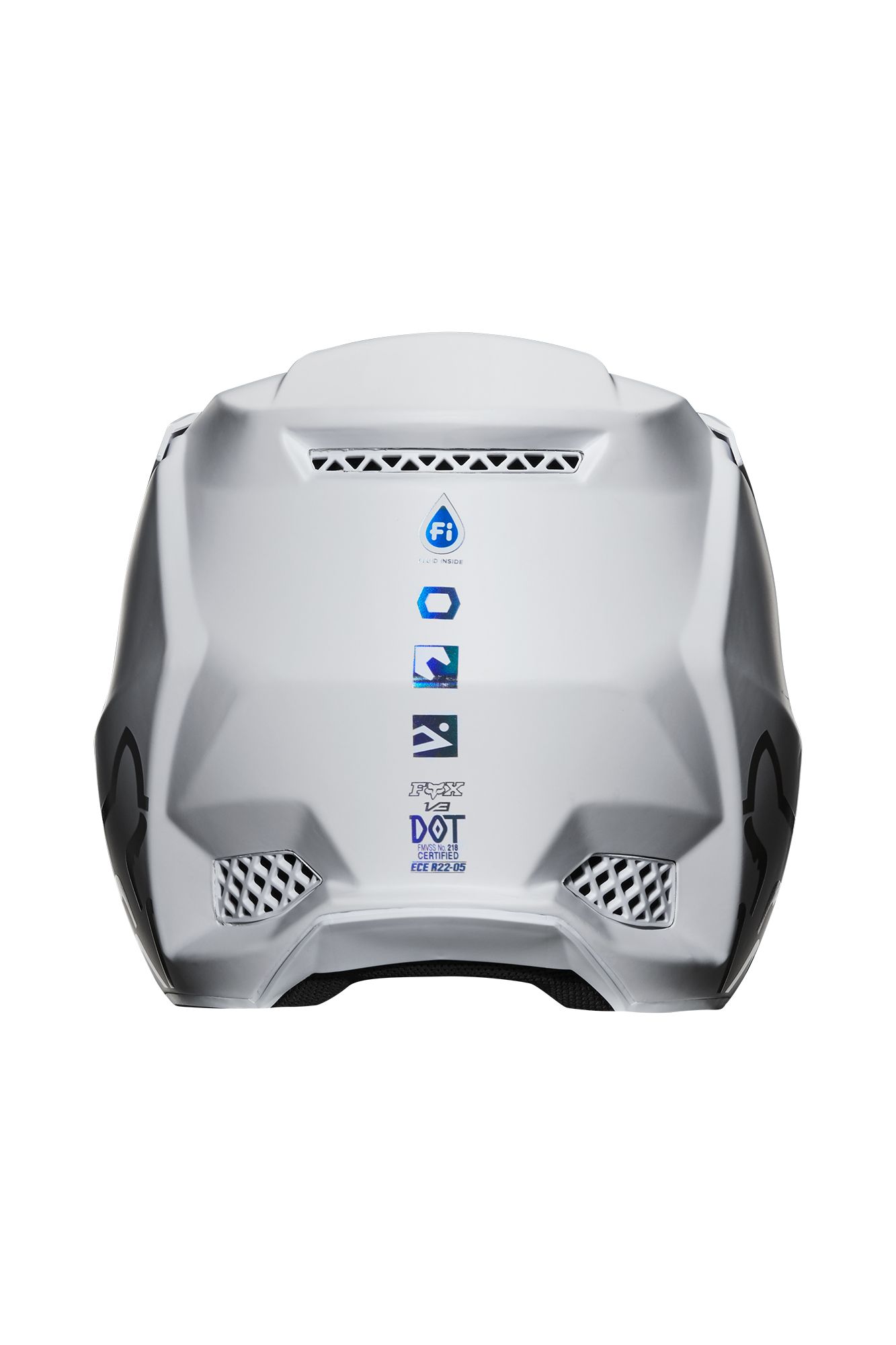 V3 SOLIDS HELMET, ECE [WHT/SLV] L