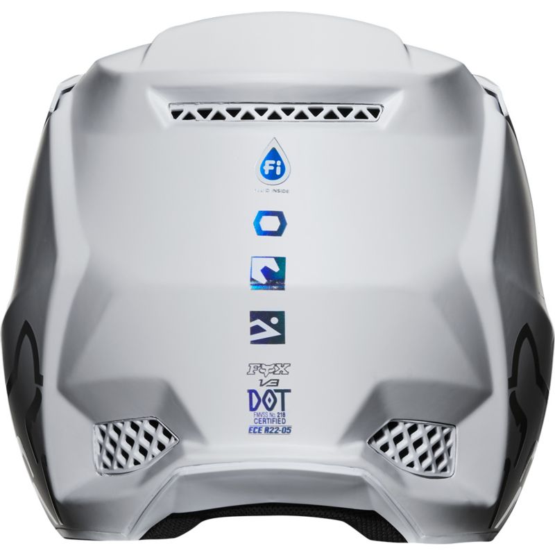 V3 SOLIDS HELMET, ECE [WHT/SLV] S