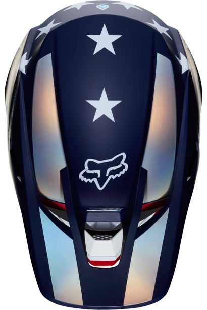 V3 PREY HELMET, ECE [WHT/RD/BLU] S